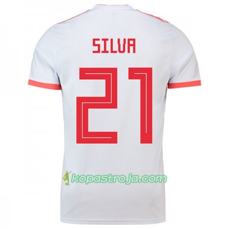 Billiga Fotbollströjor Spanien Silva 21 VM 2018 Borta tröja